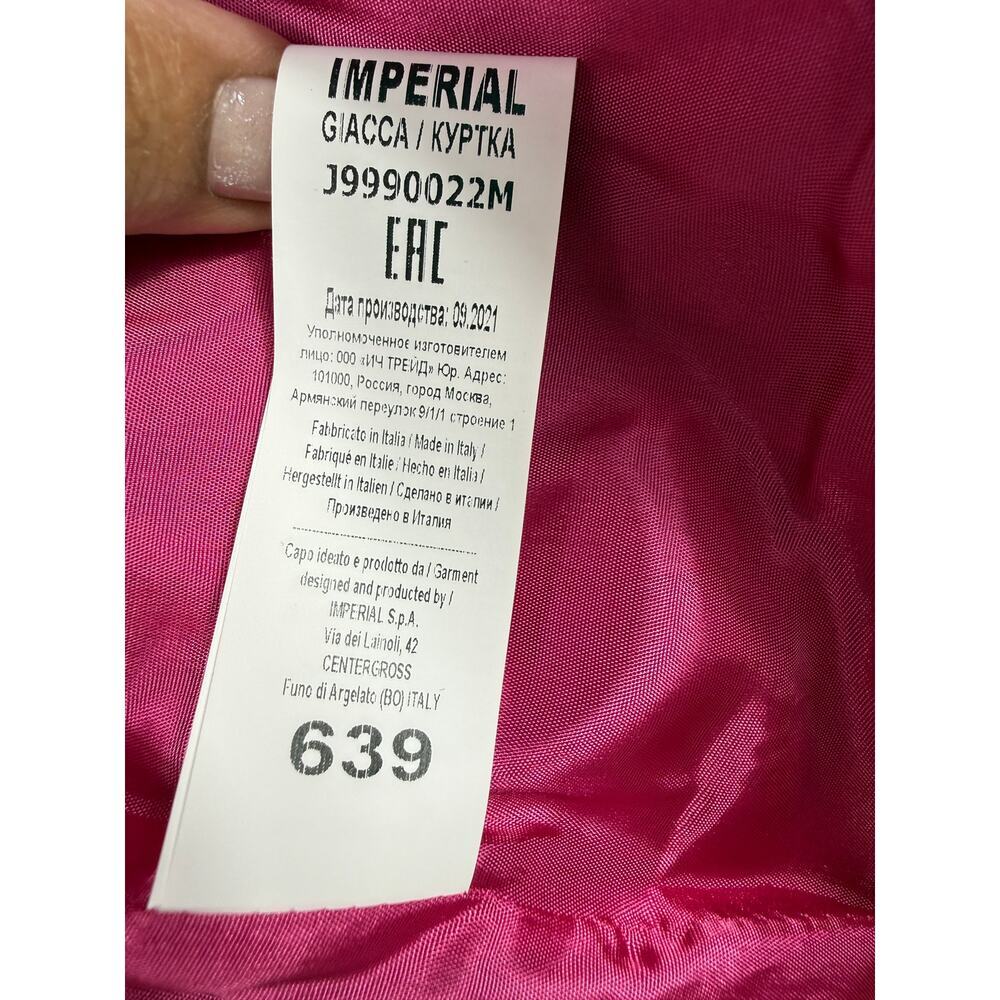 Y2K Imperial Pink Plaid Double Breasted Blazer Sz XS - Picture 9 of 11